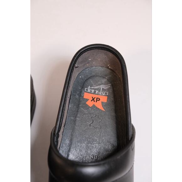 Dansko XP Shoes Womens 39 Black Professional Clogs Leather Work Comfort Low - Picture 8 of 14